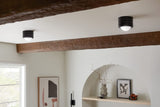 Kichler Tibbi 52600BK Flush Mount LED 1-Light 5.5&#733; with Satin Etched Cased