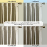 Satin Window Curtain Single Piece Luxurious Curtain for Living Room Window, L...