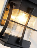 Outdoor Wall Lanterns Small IP65 Waterproof Outdoor Wall Sconce Black Metal w...