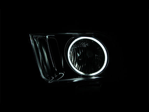 Anzo USA 121033 Ford Mustang Black With Halo Ccfl Headlight Assembly - (Sold ...