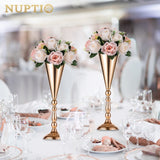 NUPTIO Flower Balls for Wedding Centrepieces - 6 Pcs 9.5in Diameter Artificia...