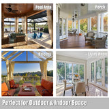 BONZER Outdoor Curtains for Patio Waterproof - Light Blocking Weather Resista...