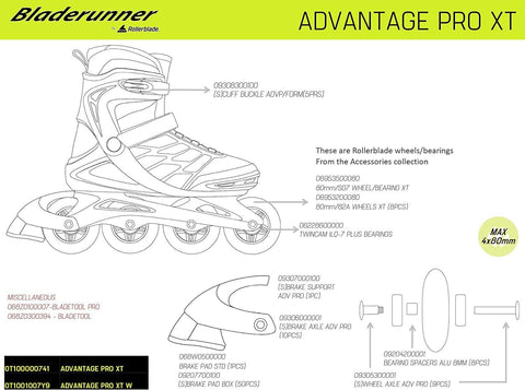 Rollerblade Women's Advantage Pro Xt Skates 6, Black/Pink