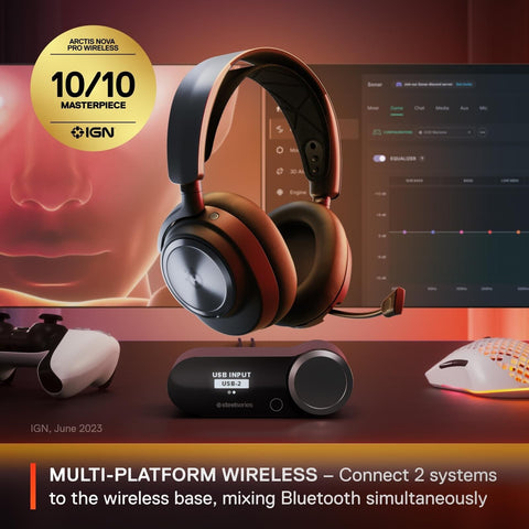 SteelSeries Arctis Nova Pro Wireless Multi-System Gaming Headset - Premium Hi...