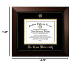 Campus Images Fordham University 13 x 10 Legacy Black Cherry Gold Embossed Di...