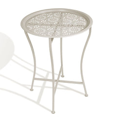Atlantic Daisy Tray Table, Heavy-Duty Metal Construction, UV-Coated for Outdo...