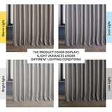 HPD Half Price Drapes BOCH-LN185-P Faux Darkening Curtains-108 Inches Long Ex...