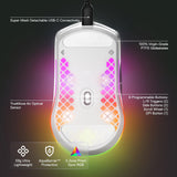 SteelSeries Aerox 3 - Holey RGB Gaming Mouse - Ultra-lightweight Water Resist...