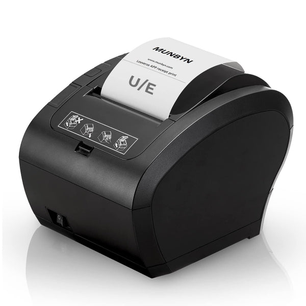 MUNBYN POS Printer, Receipt Printer USB Ethernet 80MM Thermal Printer P047, I...