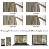 MAIHER Luxury Velvet Pleated Curtains 90 Inches Long 1 Panel, Camel Beige Pin...