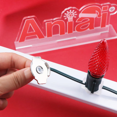 100PCS Extra Strong Magnetic Christmas Light Clips, with Iron Sheet and Screw...