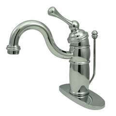 Kingston Brass KB1401BL Victorian Mono Block Lavatory Faucet, Polished Chrome