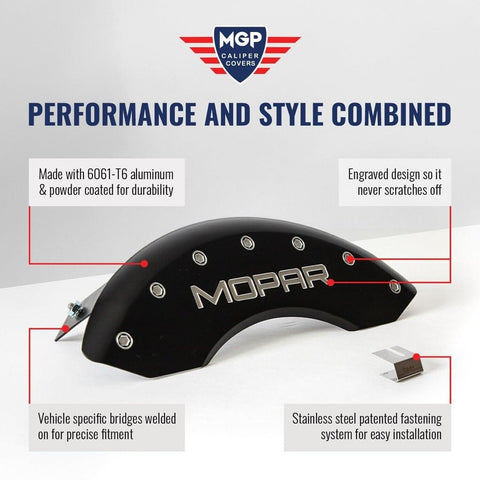 MGP Caliper Covers - Brake Caliper Covers 2021-2023 Chevrolet Blazer - Front ...