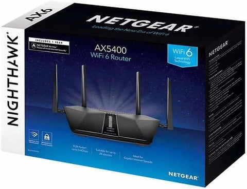 Netgear RAX54S-100NAS Nighthawk AX6 6-Stream AX5400 WiFi Router