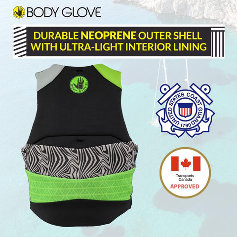 Body Glove Phantom Men's Life Vest, Lightweight Neoprene Life Jacket, USCG an...