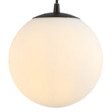 JONATHAN Y JYL9528B Bleecker 7.75" Metal/Glass Globe LED Pendant, Contemporar...