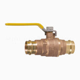 Midline Valve 532VLV001 Double-O-Ring Press Ball Valve, with 1 in. Connection...