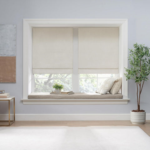 Eclipse Drew Roman Shades for Windows, Cordless 100% Blackout Shades, 23 in W...