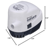 Attwood 4507-7 Sahara S750 Automatic Bilge Pump, 12-Volt, 1.5-Amp Draw, &#190;-I