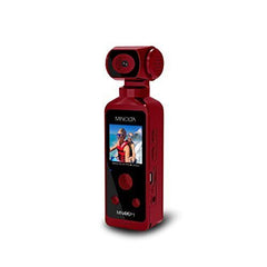 Minolta MN4KP1 4K Ultra HD Wi-Fi Enabled Pocket Camcorder, Red