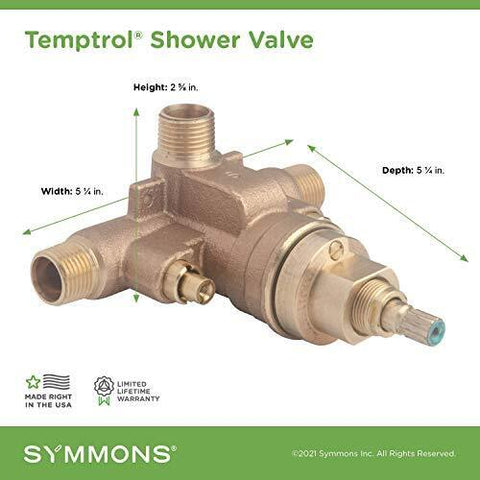 Symmons 261XBODY Temptrol Brass Pressure-Balancing Shower Valve,