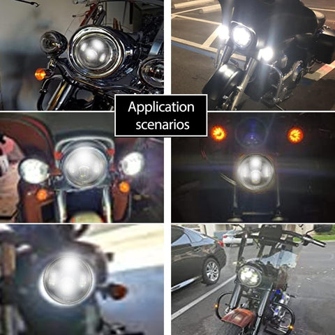 For 2024 Street Glide Headlight - Upgraded "Z-Shaped" Beam Pattern Anti-glare...