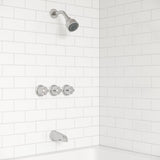 Pfister Tub & Shower Trim Kit, Valve and Cartridge Included, 3-Handle, Metal ...