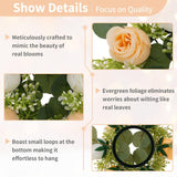 NUPTIO Flower Wedding Centerpieces for Tables - 10 Pcs 2.9 inch Inner Diam Sm...