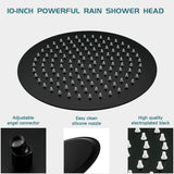 Rain Shower System Matte Black GAPPO Wall Mounted High Pressure Rainfall Show...