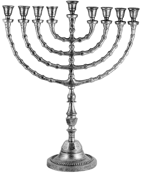 Extra Large Traditional Chanukah Menorah use with Thick Shabbat Candles or Oi...