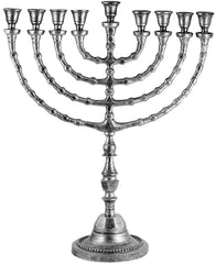 Extra Large Traditional Chanukah Menorah use with Thick Shabbat Candles or Oi...