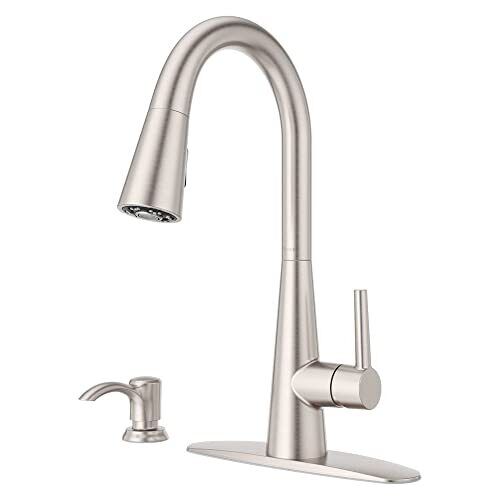 Pfister Barulli Kitchen Faucet with Pull Down Spot Defense Stainless Steel