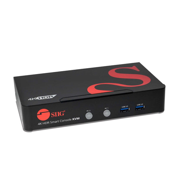 SIIG 2-Port HDMI 2.0 4K HDR KVM Switch Smart Console with USB 3.0 Multi-Media...