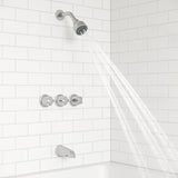 Pfister Tub & Shower Trim Kit, Valve and Cartridge Included, 3-Handle, Metal ...