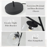 Mid Century Table Lamp Vintage Bedroom Desk Lamp Black Nightstand Table Lamp ...