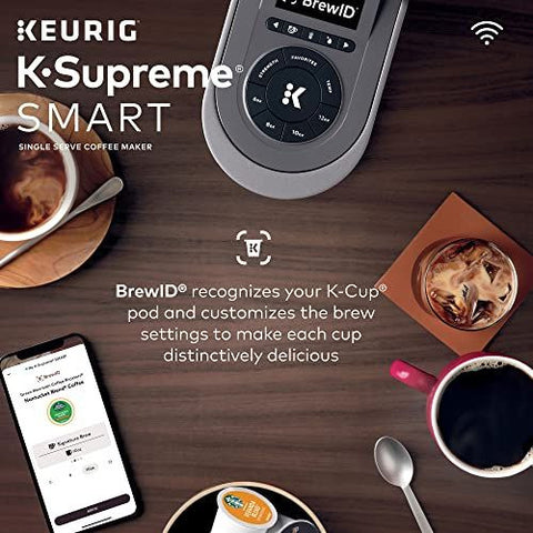 Keurig K-Supreme SMART Coffee Maker, MultiStream SMART, Gray