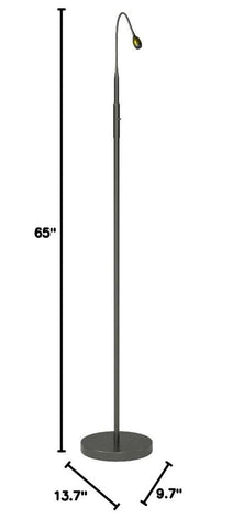 402071-39 FOCUS Adjustable Beam LED Floor Lamp, Aluminum, Gold