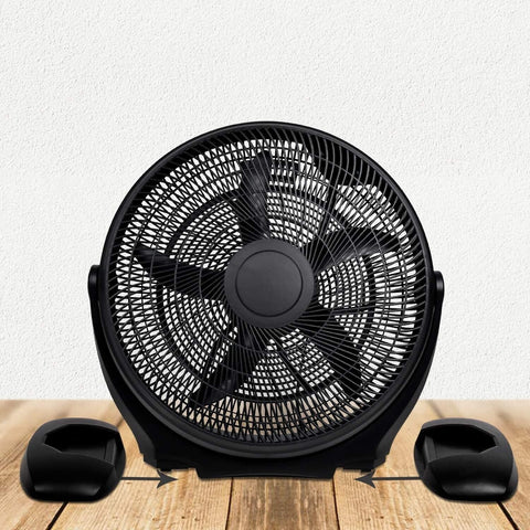 Simple Deluxe 14 Inch 3-Speed Plastic Floor Fans Quiet for Home Commercial, R...