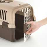 Richell Pet Travel Carrier Size Medium in Brown, Travel Carrier or Crate for ...