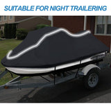 Upgraded Fade and Crack Resistant Trailerable Jet Ski Cover, Heavy-Duty Water...
