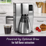 Mr. Coffee 10 Cup Thermal Programmable Coffeemaker, 10 Cup, Stainless Steel