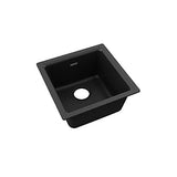 Elkay Quartz Classic ELG1616BK0 Black Single Bowl Dual Mount Sink Only,