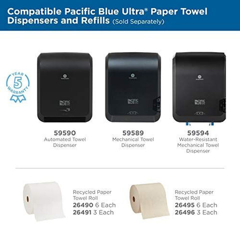 Pacific Blue Ultra 8" High-Capacity Automated Dispenser With White Refill