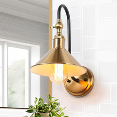 classy leaves Gold and Black Wall Sconces, Modern Adjustable Sconces Wall Lig...