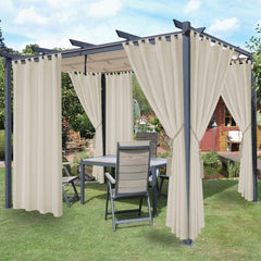 LORDTEX Waterproof Blackout Curtains for Patio, Thermal Insulated, Sun Blocki...