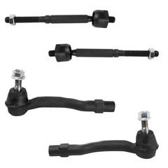 TRQ Front Tie Rod Set Compatible with 2014-2018 Mazda 3 2014-2017 6 PSA72518