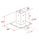 Mail Boss, Bronze 7158 Surface Mount Base Plate