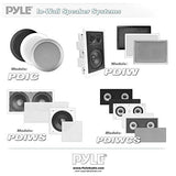 Pyle Ceiling Wall Mount Enclosed Speaker - 400 Watt Stereo 8.0 in, White