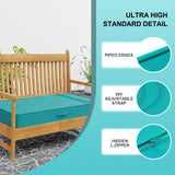 Outdoor Olefin Water-Resistant Bench Cushion, Weather and Fade Resistant 48&#822