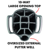 Team Golf NCAA Alabama Albatross Golf Bag Lightweight, 10-Way Club Divider, S...